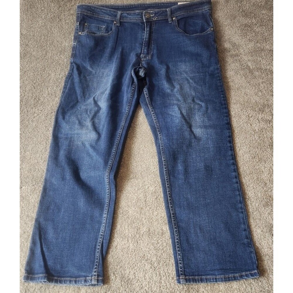 Buffalo David Bitton Jackson Jeans Men’s 40x30 Blue Denim Straight Leg